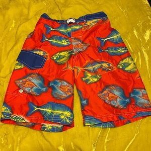 OP youth piranha swim trunks